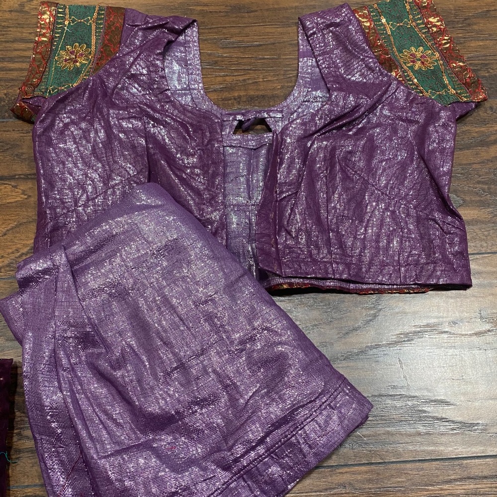 Ready To Wear Designer Net Saree Set Of 3 - image 4